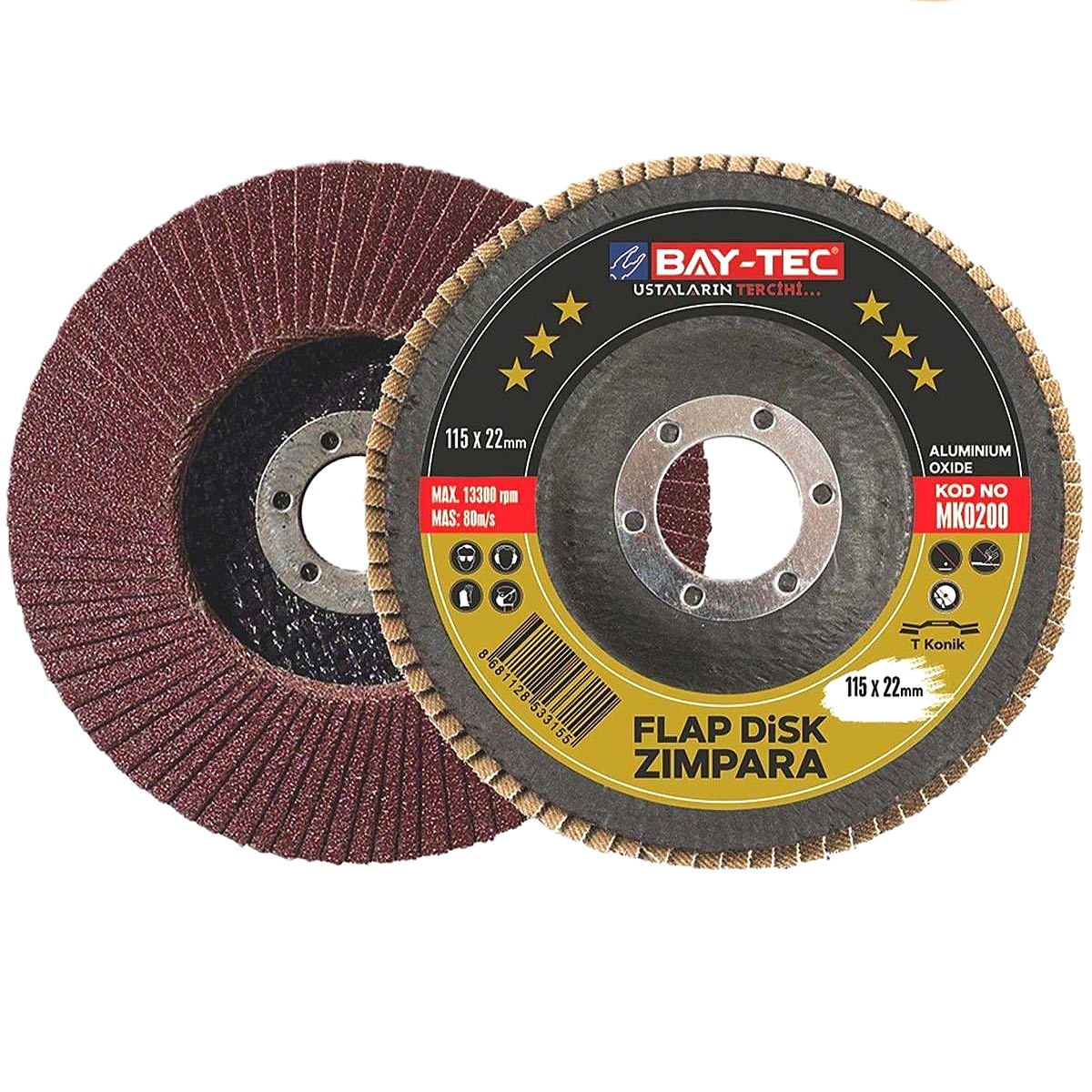 BAY-TEC FLAP DISK ZIMPARA 80 KUM 115MM
